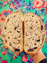 Load image into Gallery viewer, Kalamata Olive Whole Wheat Sourdough Bread
